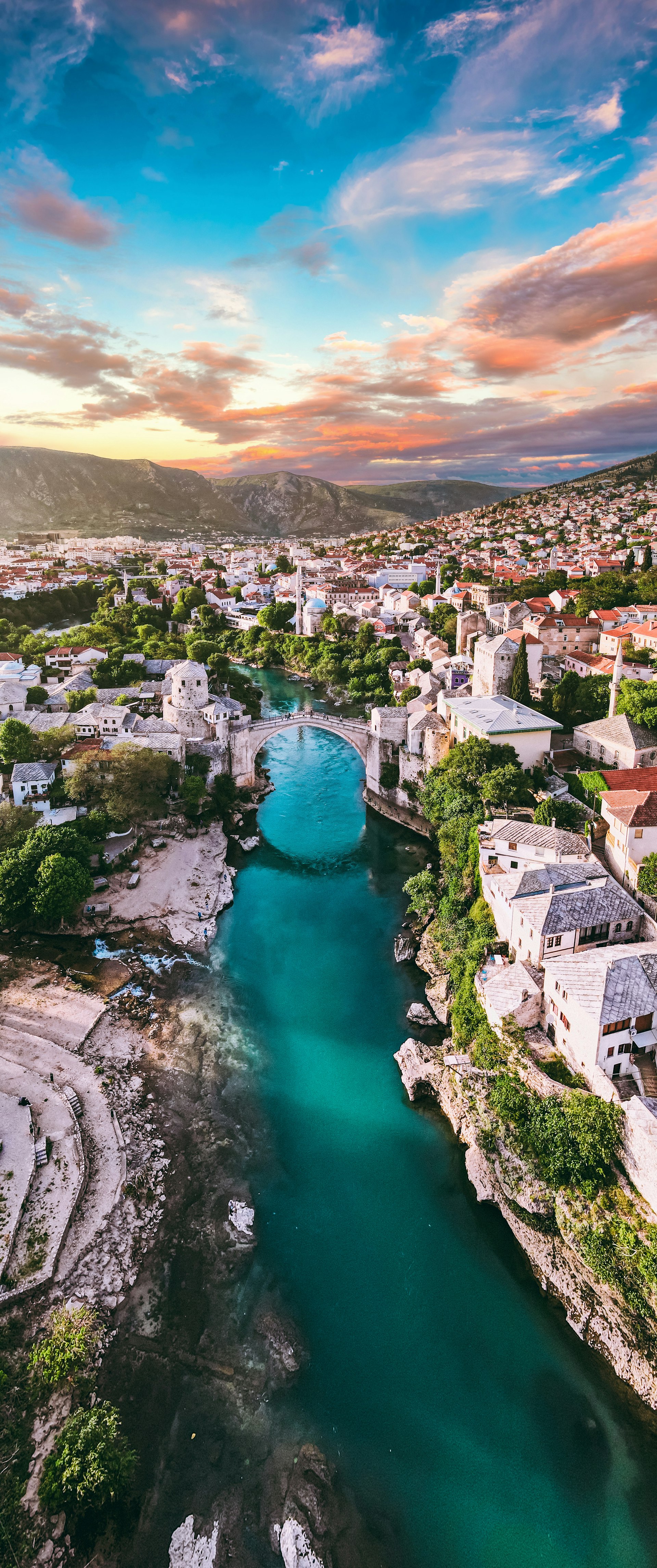 Neretva river valley in Herzegovina